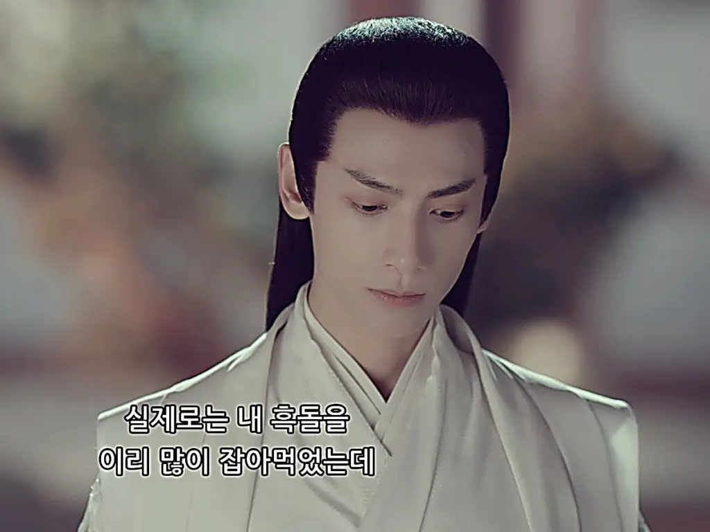 Prince Lu questioning Shangguan Tou across the chessboard during State Preceptor Shangguan's banquet