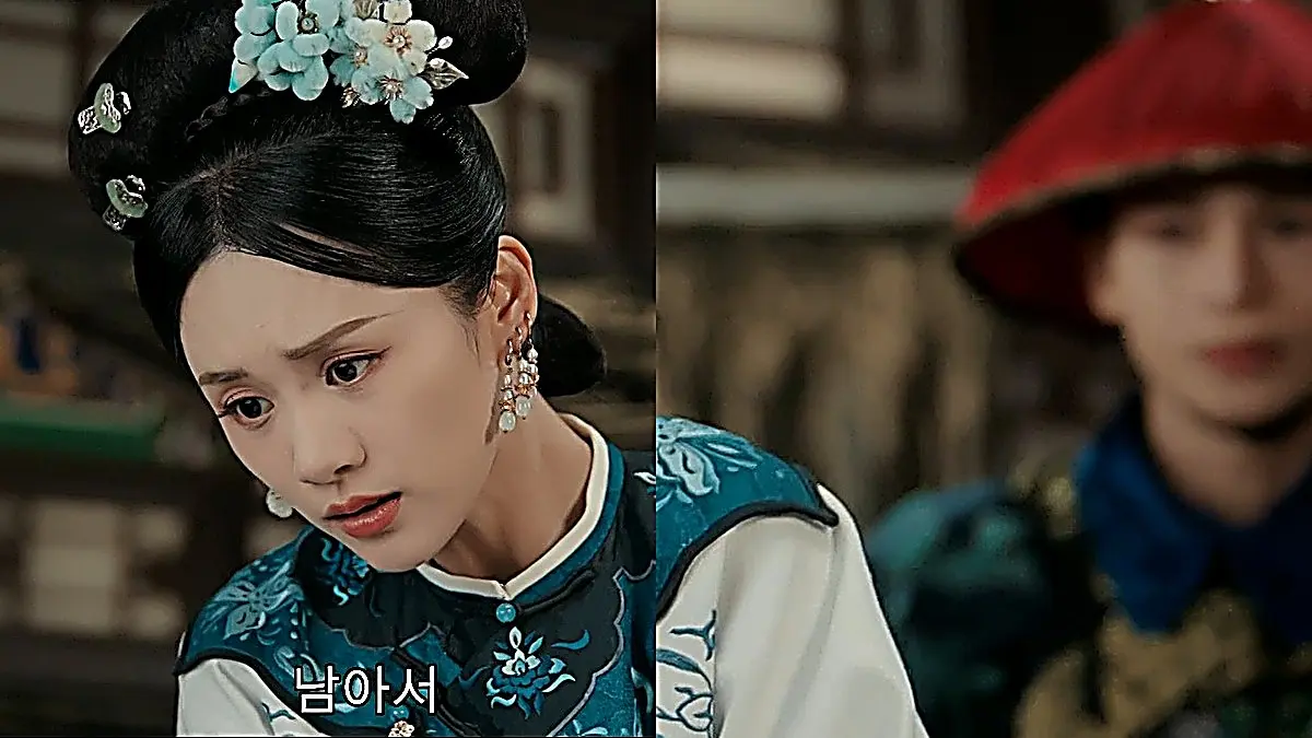 The 14th Prince noticing Ya Jin's hesitation about her alleged past