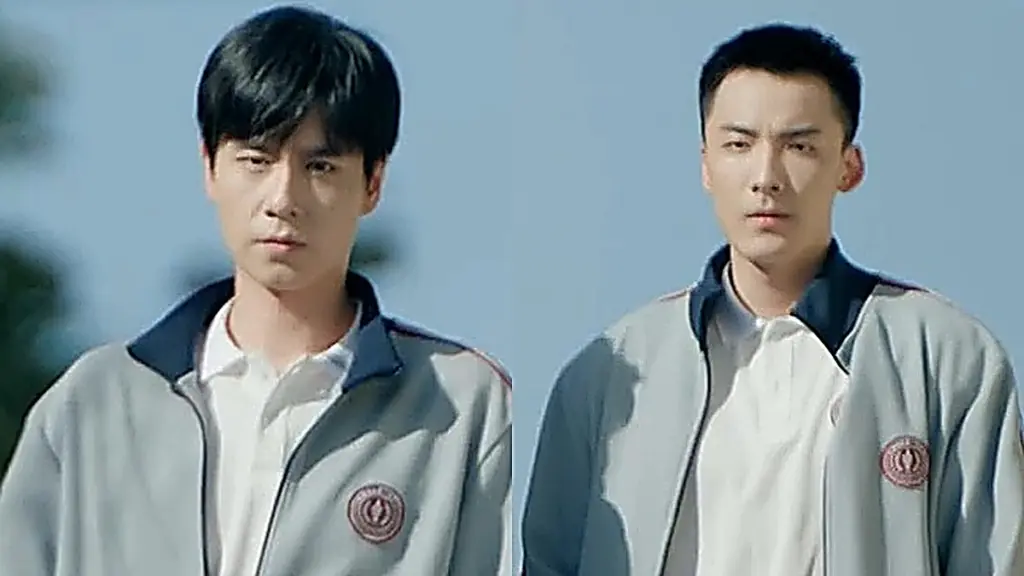 High school students standing together in an alleyway to protect their friend