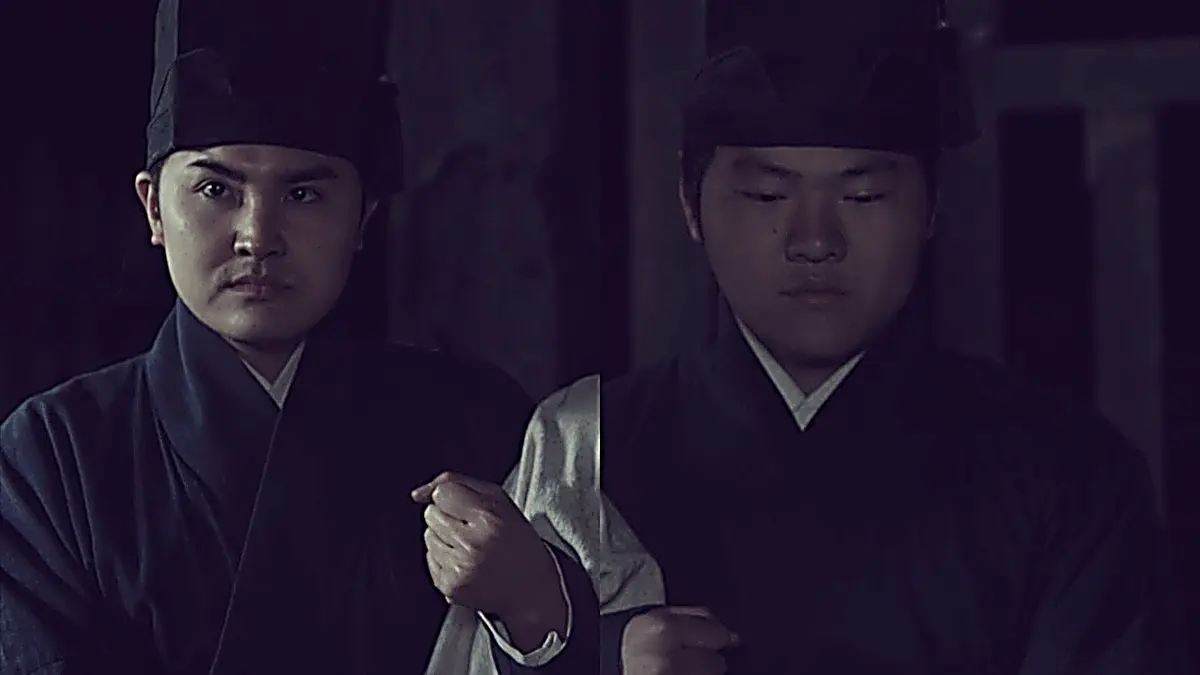 The captured Xiangdang sect leader identifying Wu Dali's body